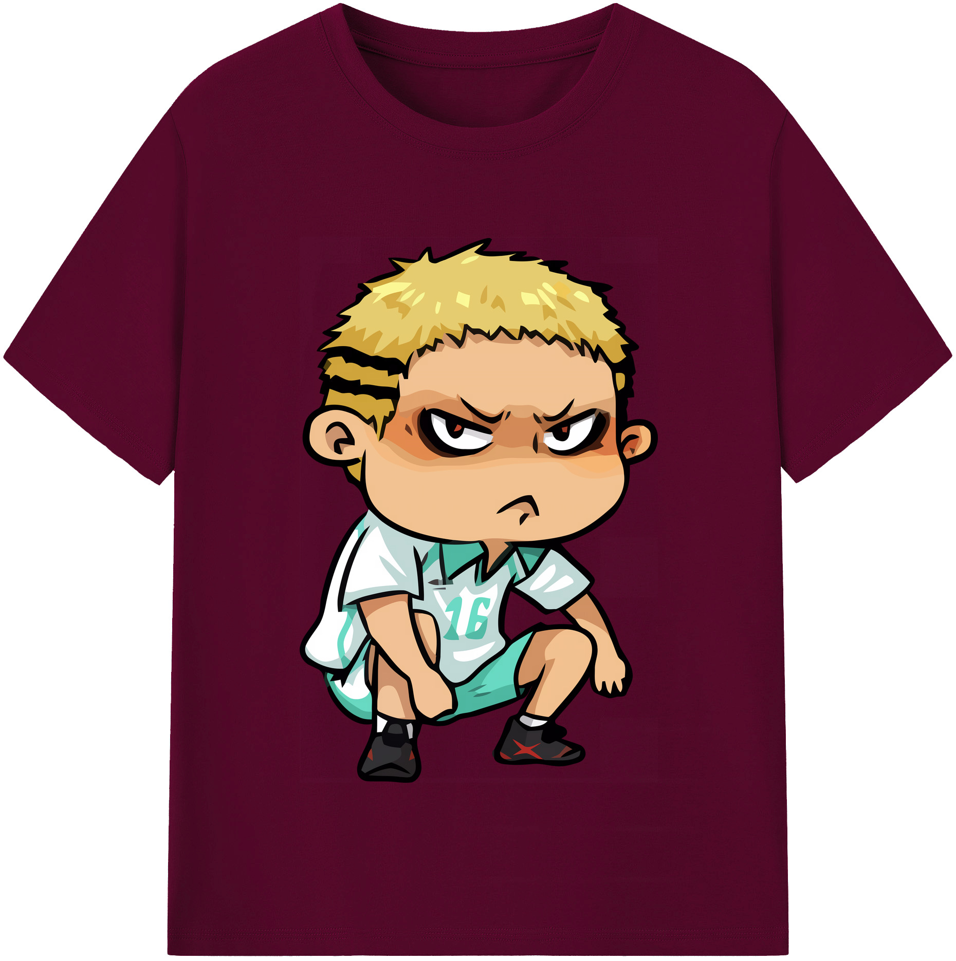 （画像用） ハイキュー!! Haikyu!! レディースカジュアルプリントTシャツ（綿100％）